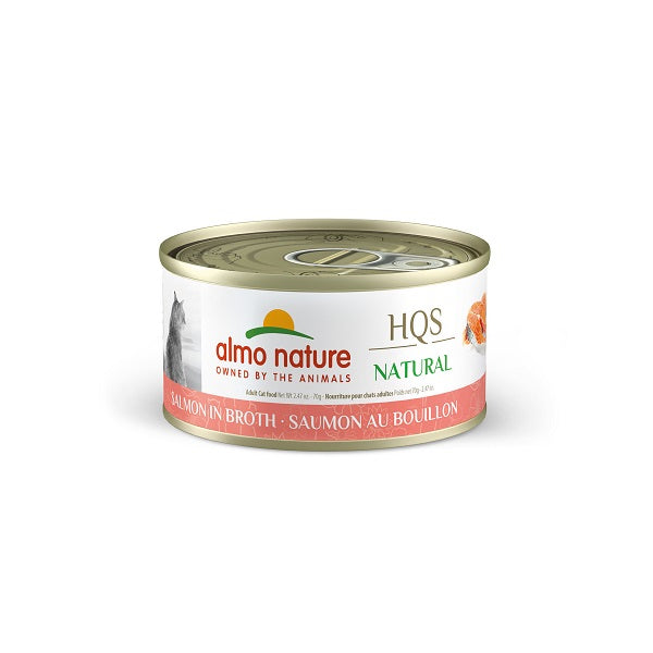 Almo Nature Hqs Natural Chat Saumon Au Bouillon 70g
