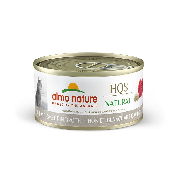 Almo Nature Hqs Natural Chat Thon Et Blanchaille Au Bouillon 70g