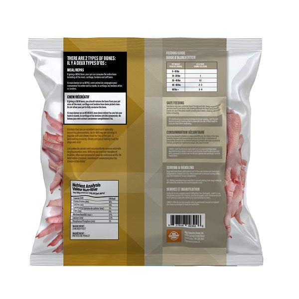 Big Country Raw pattes de poulet 1Lb