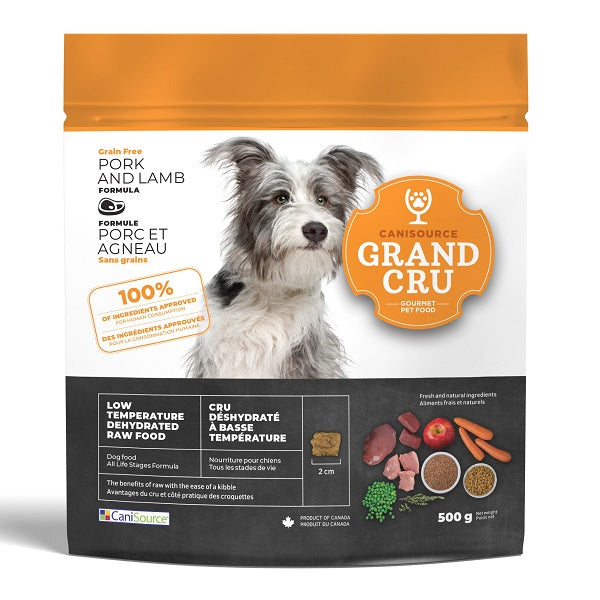Canisource Grand Cru Nourriture Pour Chien, Porc & Agneau Sans Grains 500GR