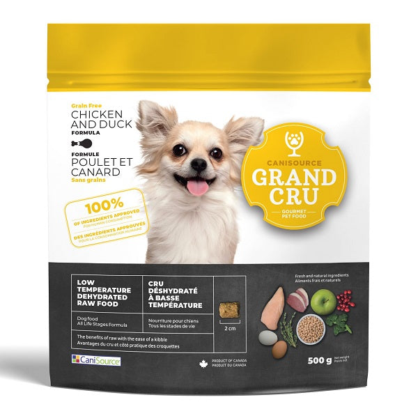 Canisource Grand Cru Nourriture Pour Chien, Poulet & Canard Sans Grains 500GR