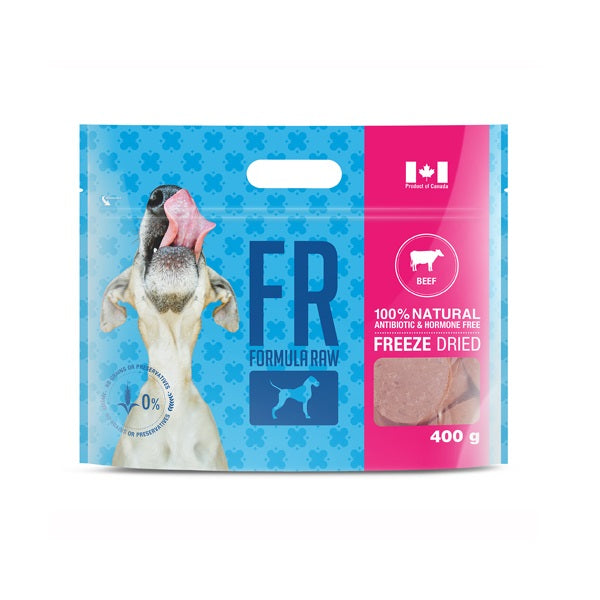 Formule Raw Boeuf Lyophilisé pour chiens 400g
