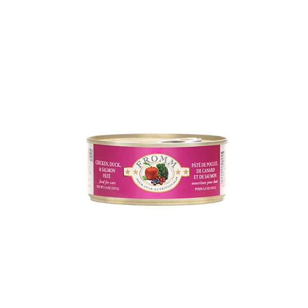 FROMM pâté au poulet, saumon et canard pour chat 155g