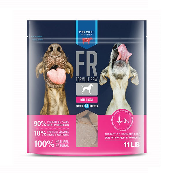 Formule Raw Bœuf pour chiens 11lbs - La boite à Penny
