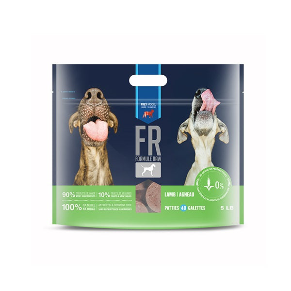 Formule Raw Agneau pour chiens 5lbs