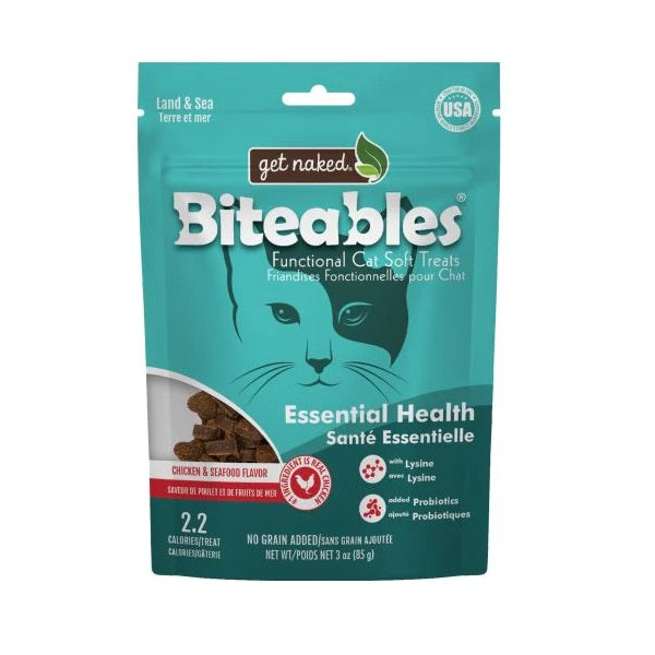 Get Naked Biteables Santé Essentielle, Tendres, Sans Grains 85g