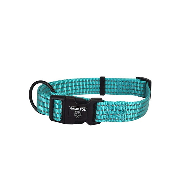 HAMILTON collier ajustable haut visibilité TURQUOISE 1" X 18" à 26"