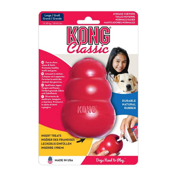 Kong classique rouge large - La boite à Penny