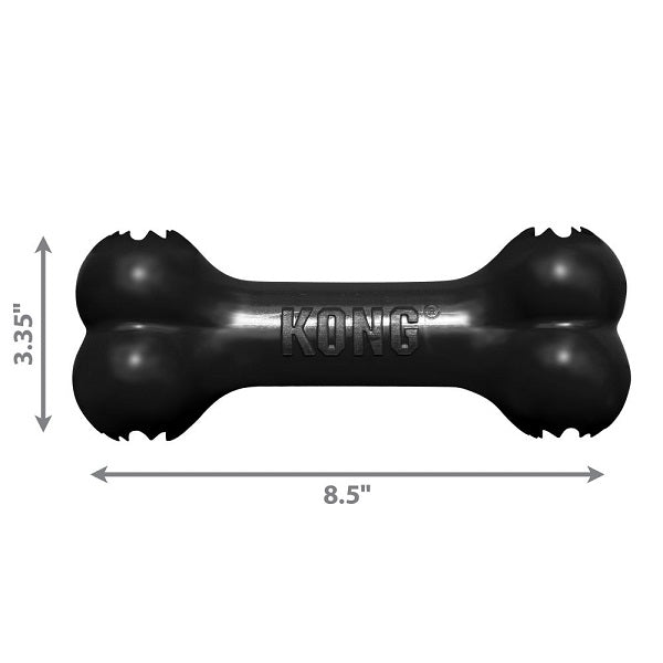 Kong extrême goodie Os en caoutchouc résistant noir format large - La boite à Penny