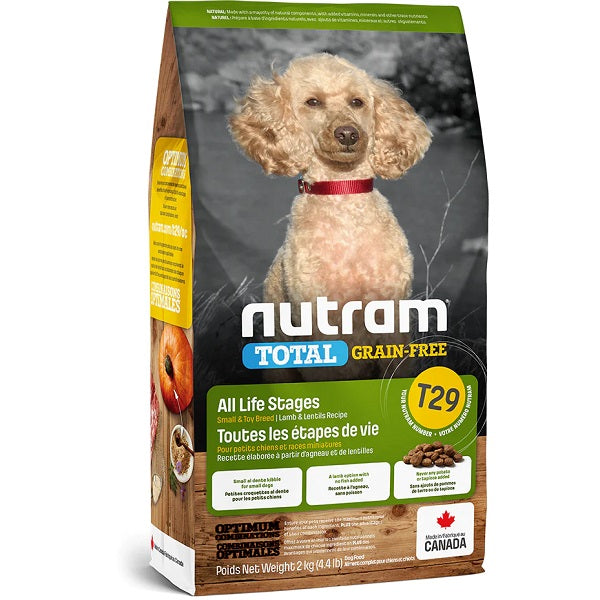 Nutram Total T29 Chien Petite Race Sans Grains Agneau Et Lentilles 4.4lbs