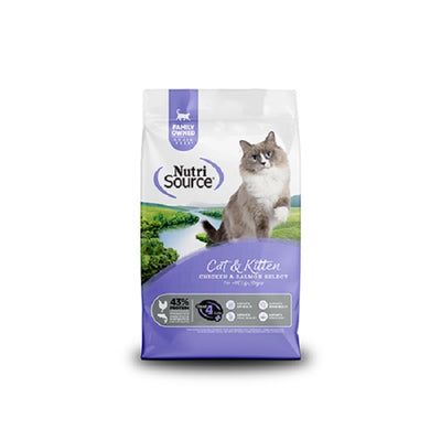NutriSource Country Select nourriture pour chat et chaton Sans grains poulet et saumon 4lbs