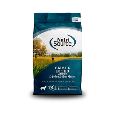 NutriSource nourriture pour chien petites bouchées Poulet et Riz 4lbs