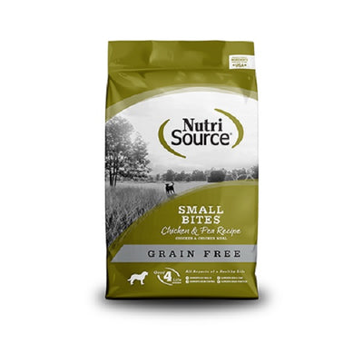 NutriSource nourriture pour chien petites bouchées Sans céréales Poulet et pois 4lbs