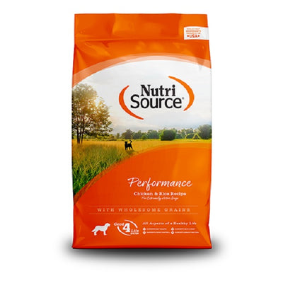 NutriSource nourriture pour chien Performance Poulet et Riz 40lbs