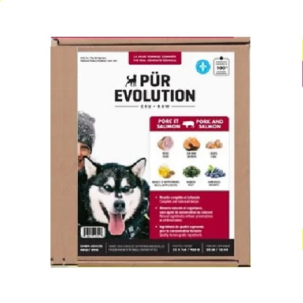 PÜR Evolution Porc et Saumon pour chien 10kg - La boite à Penny