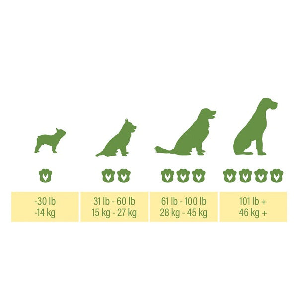 Pattes Vertes Supplément gâterie pour chien Oméga 50 gr - La boite à Penny