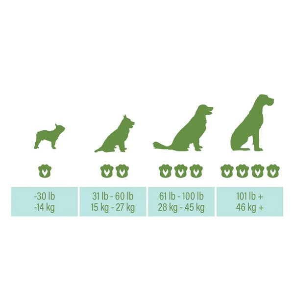 Pattes Vertes Supplément glucosamine gâterie pour chien Noix de coco 50gr - La boite à Penny