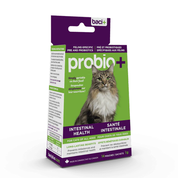 Baci+ Probio+ pour chats - pré et probiotiques 14g