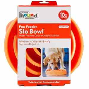 Bol ralentisseur Outward Hound orange large