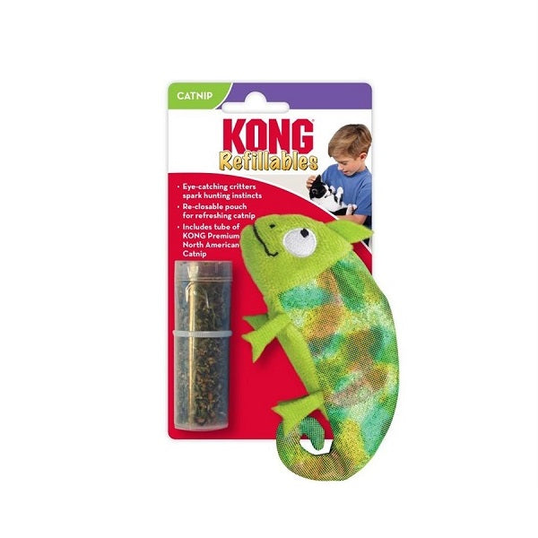 Kong Refillables Caméléon et herbe à chat