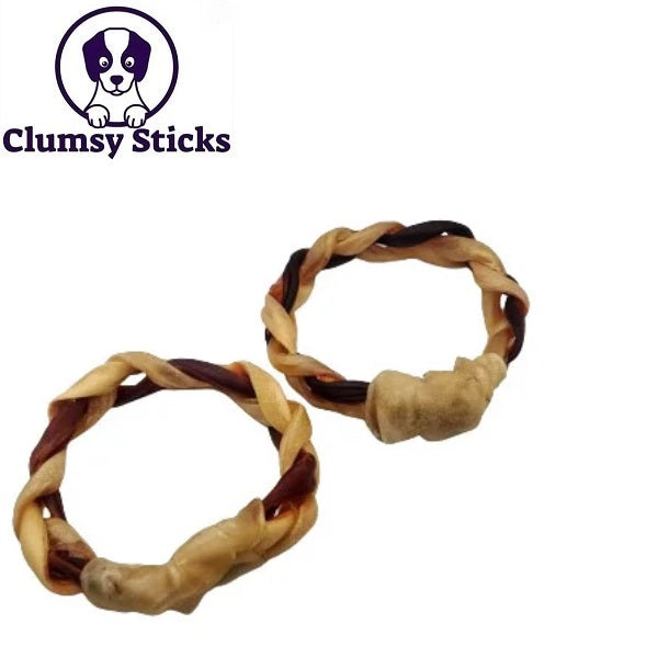 Clumsy Sticks anneau de collagène tressé 2 couleurs JUMBO