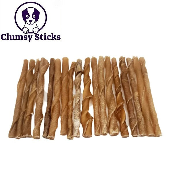 Clumsy Sticks Bâton de collagène twist mince brun 5''