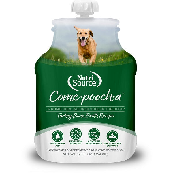 Come-Pooch-A Bouillon d'os de dinde pour chiens 354ml - La boite à Penny