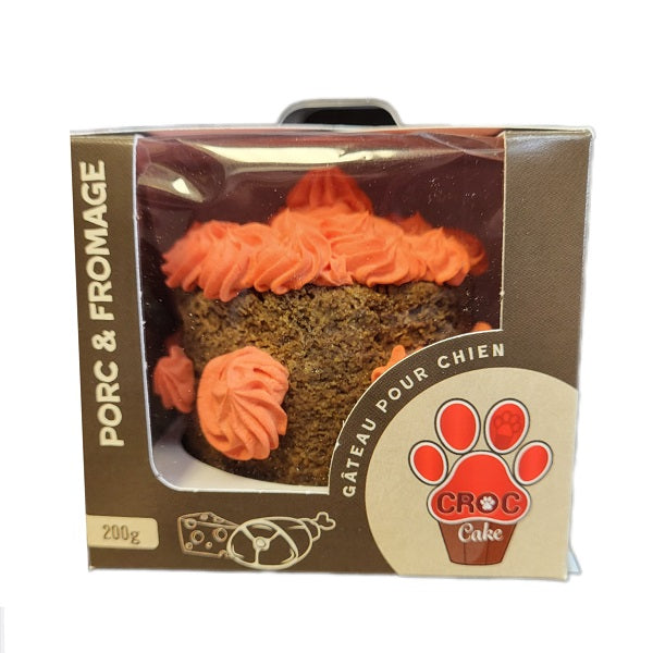 Croc Cake Gâteau au Porc et Fromage pour chiens rose