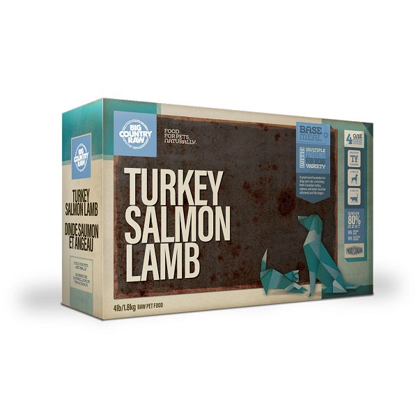 Big Country Raw dîner dinde saumon agneau 4lb