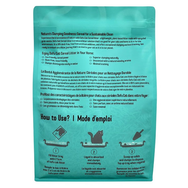 Litière pour chat Dofu Cat aux céréales 2.5kg