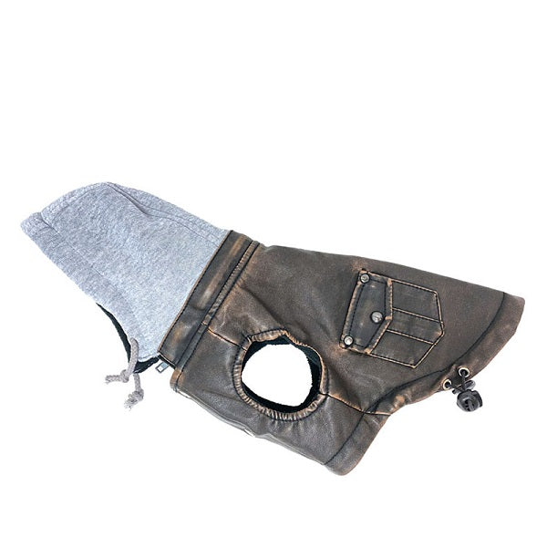 Doggie-Q manteau style cuir pour chien XXL