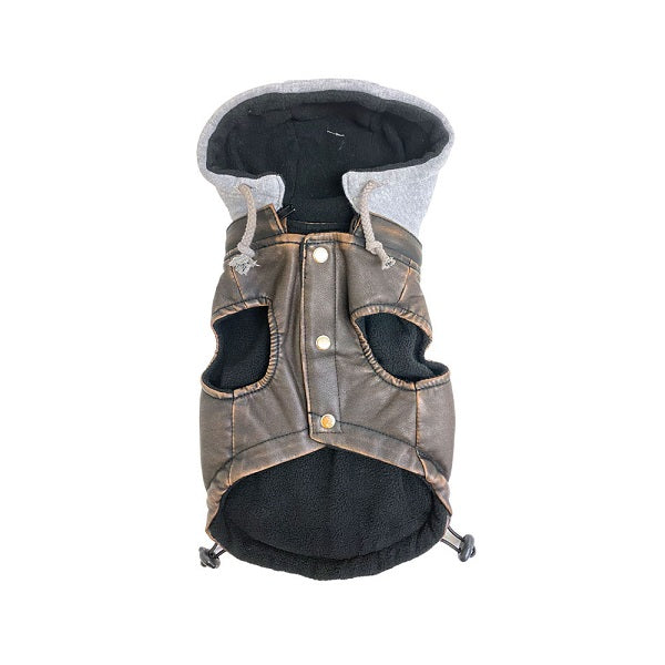Doggie-Q manteau style cuir pour chien XXL