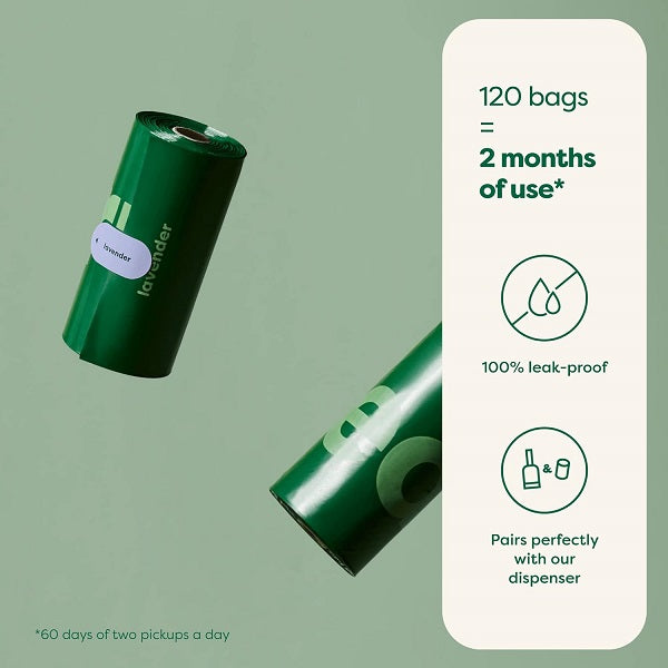 Earth Rated Sac à ramassage d'excrément 1 rouleau VRAC