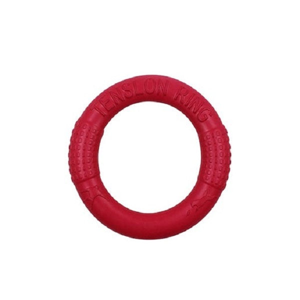 Frisbee anneaux de tension rouge de 18 cm - La boite à Penny