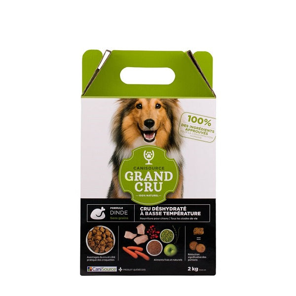 Canisource Grand Cru Nourriture Pour Chien, Dinde Sans Grains 2Kg