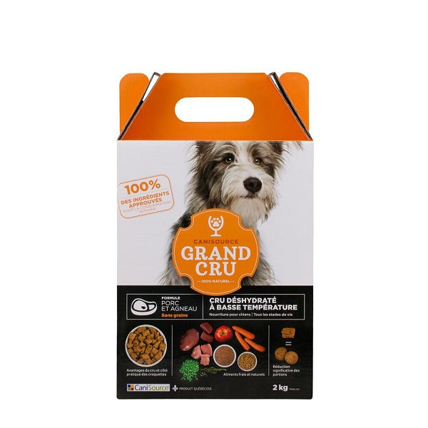 Canisource Grand Cru Nourriture Pour Chien, Porc & Agneau Sans Grains 2Kg