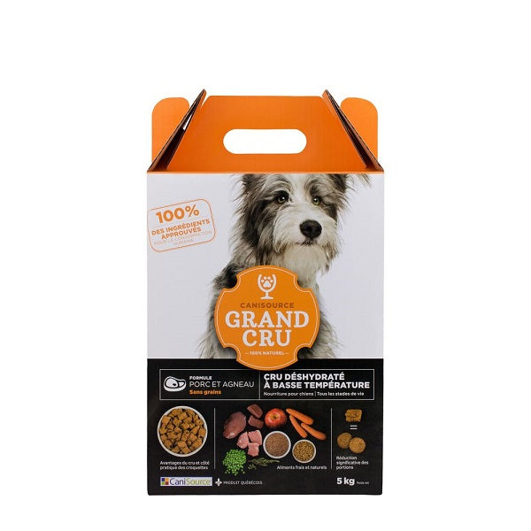 Canisource Grand Cru Nourriture Pour Chien, Porc & Agneau Sans Grains 5Kg