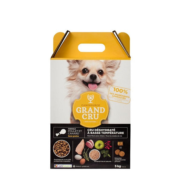 Canisource Grand Cru Nourriture Pour Chien, Poulet & Canard Sans Grains 5Kg - La boite à Penny
