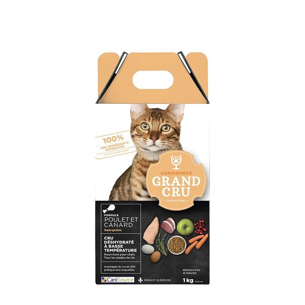 Canisource Grand Cru Nourriture Pour Chat, Poulet & Canard Sans Grains 1 Kg