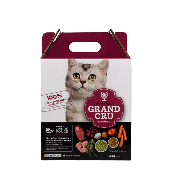Canisource Grand Cru Nourriture Pour Chat, Viande Rouge 3 Kg