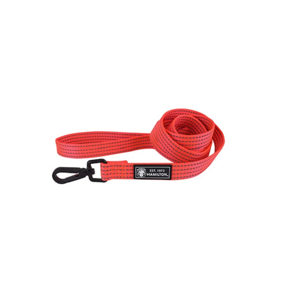 HAMILTON laisse de nylon orange haute visibilité 1" X 72"
