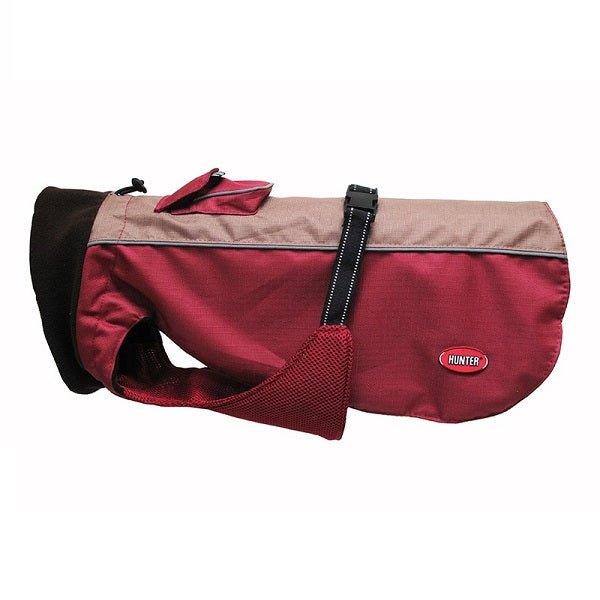 Hunter Manteau Deluxe Sport Bourgogne et Brun taille 16
