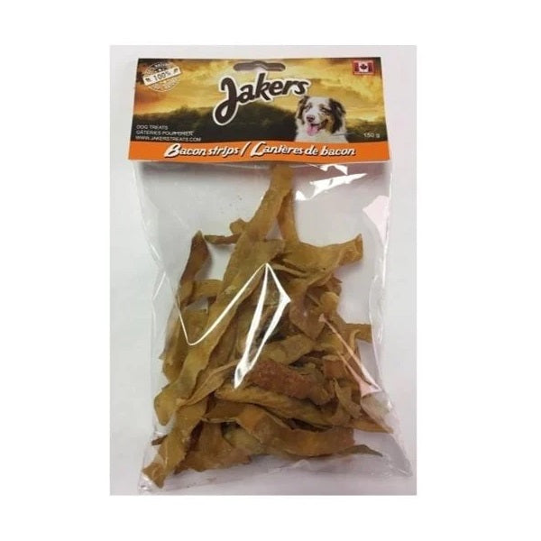 Jakers Treats Lanières de bacon 150g