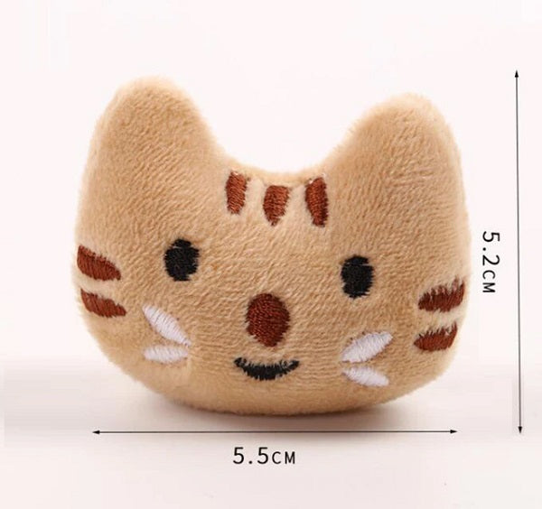 Jouet en peluche minet pour chat avec herbes à chat - La boite à Penny
