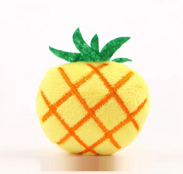 Jouet en peluche ananas pour chat avec herbes à chat - La boite à Penny