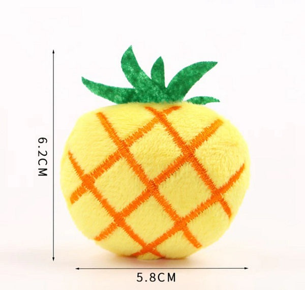 Jouet en peluche ananas pour chat avec herbes à chat - La boite à Penny