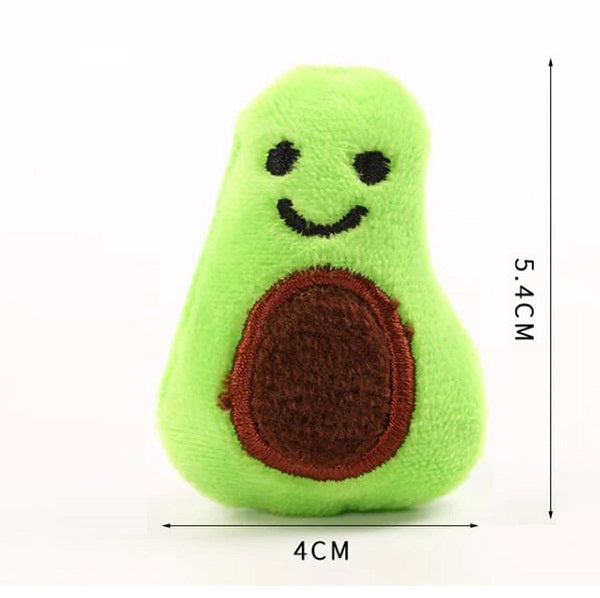 Jouet en peluche avocat pour chat avec herbes à chat - La boite à Penny