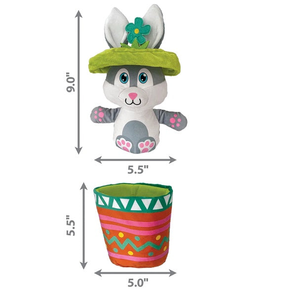 KONG Puzzlements Lapin en Pot de Fleur 2 en 1
