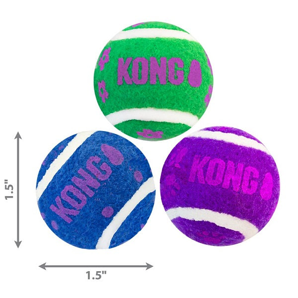 Kong jouet interactif pour chat balles de tennis - La boite à Penny