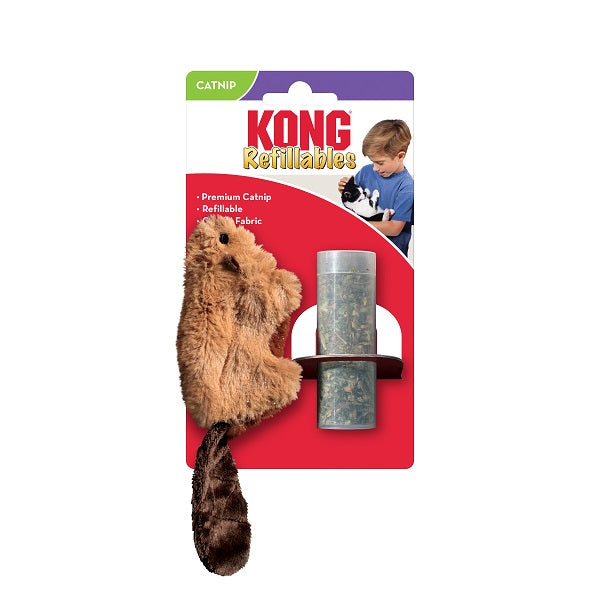 Kong Refillables Castor et herbe à chat